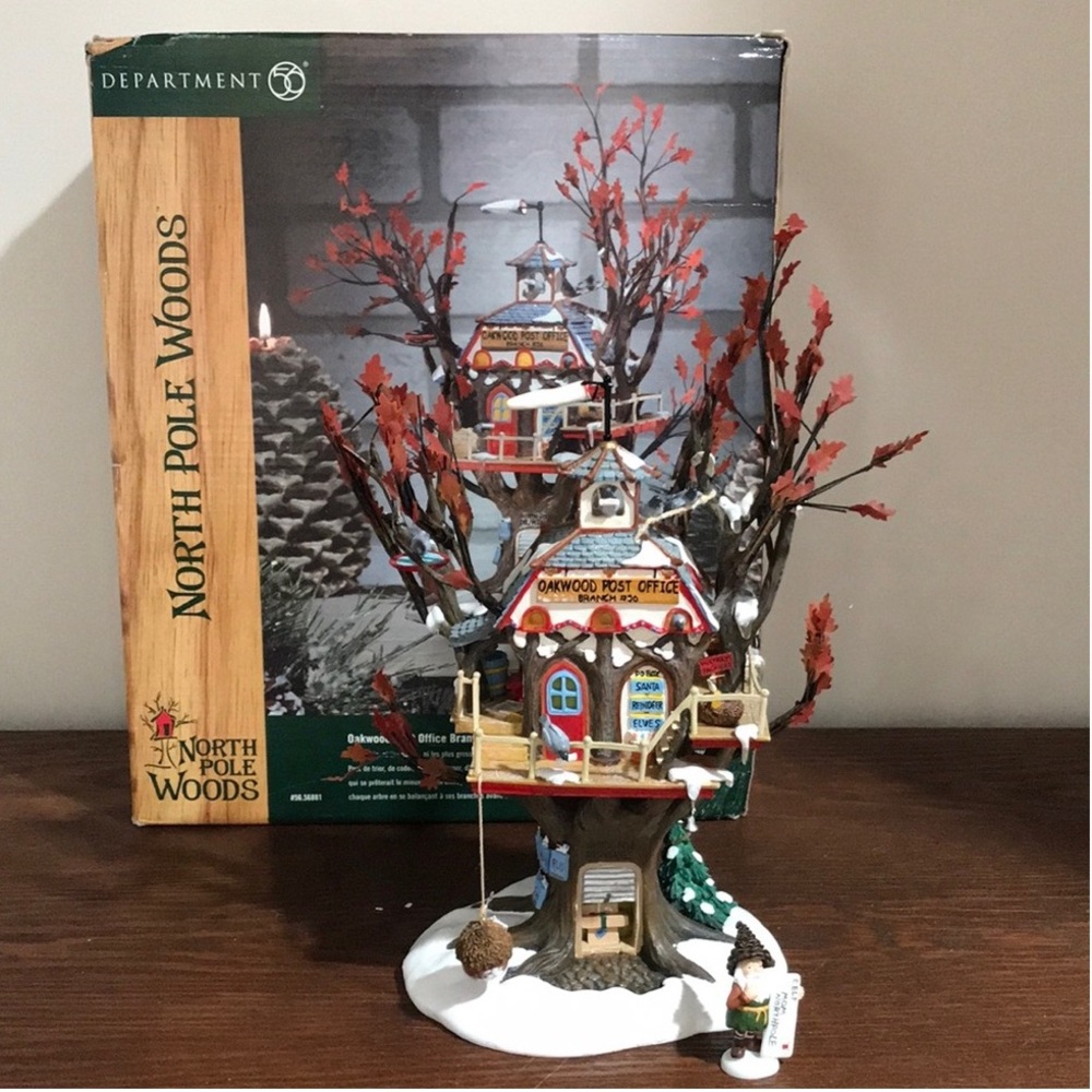 Dept 56 North Pole Woods Oakwood Post Office Branch